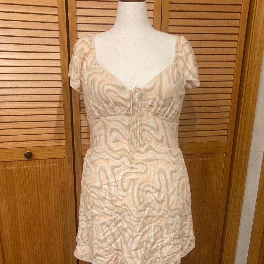 NWTs American Eagle Outfitters Flutter Sleeve Corset Mini Dress